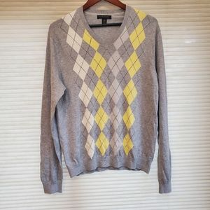 Banana Republic Argyle Cashmere Sweater Men's/Unisex Size M